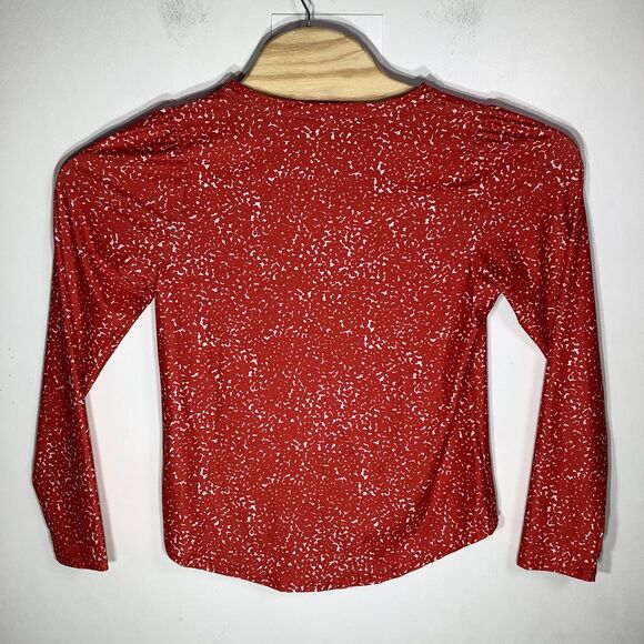 The Bubble Womens Crew Long Sleeve Top Red Size Medium NWT‎ - Picture 3 of 9